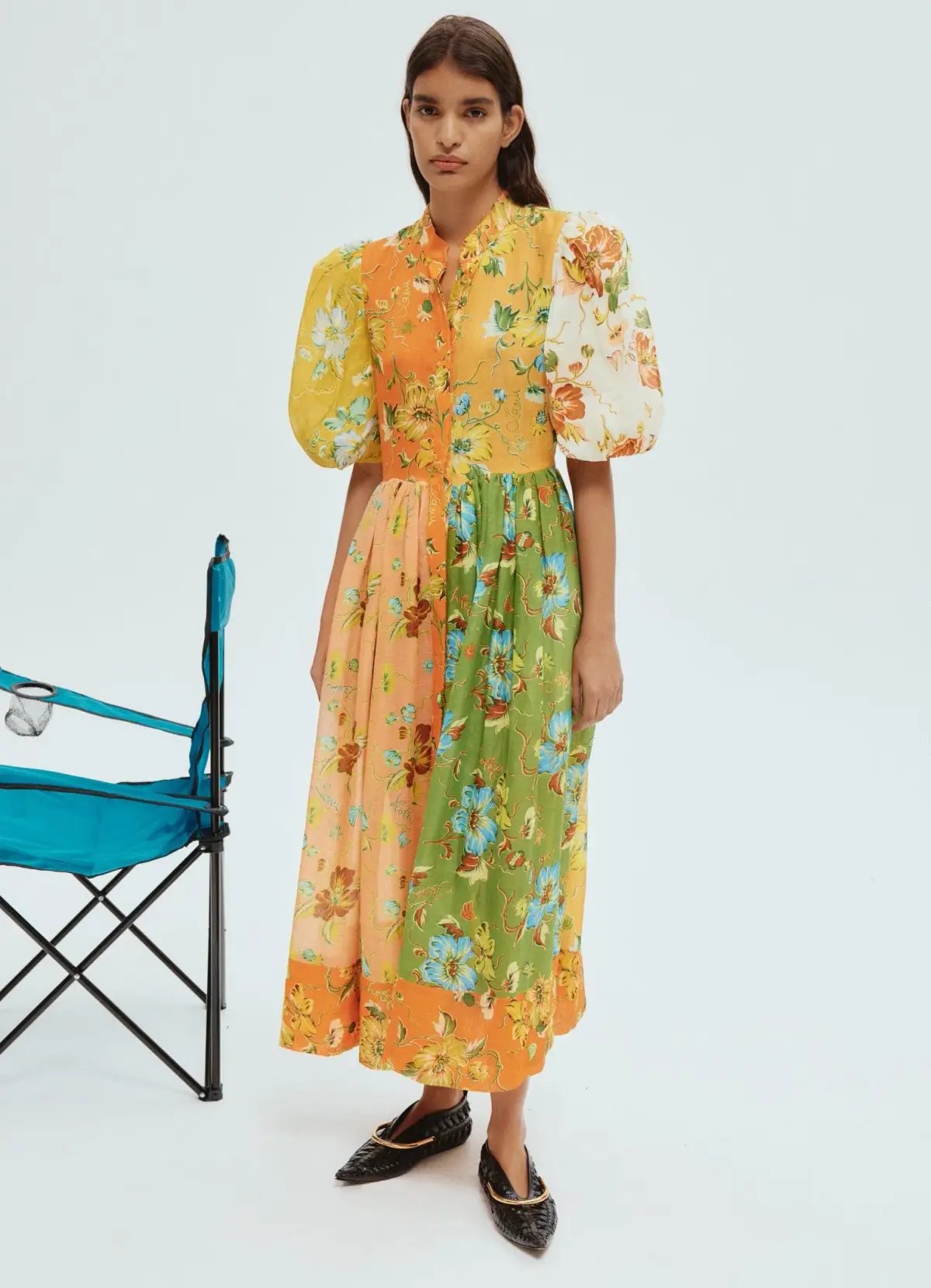 Seed Heritage Shirred Waist Mini Dress Floral Size 4 photo 27