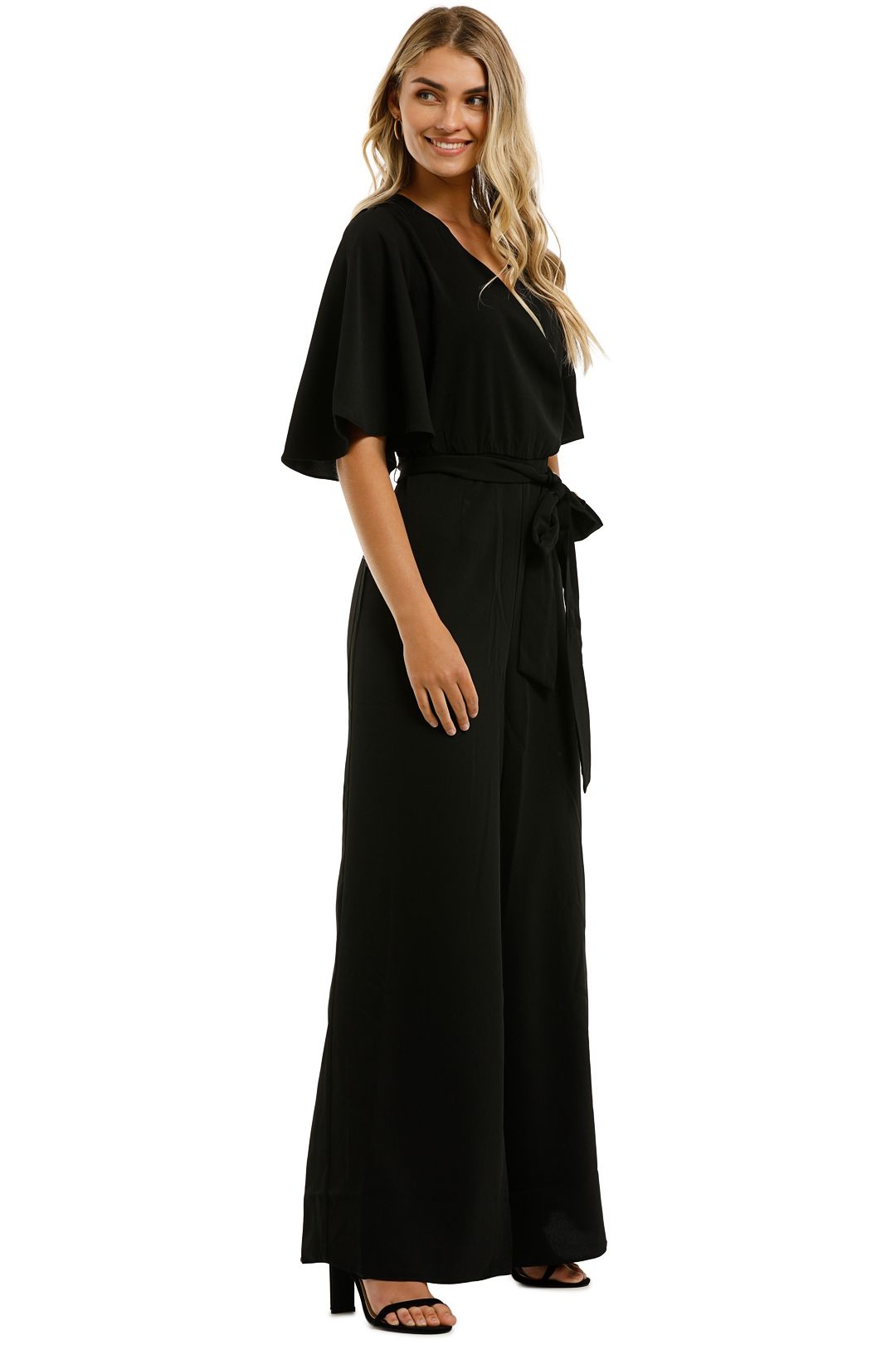 Maeve Flutter Jumpsuit - Black photo 2