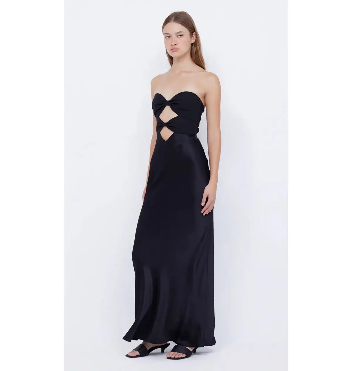 Bec & Bridge Strapless Halle Dress in Black Size AU 6 photo 2