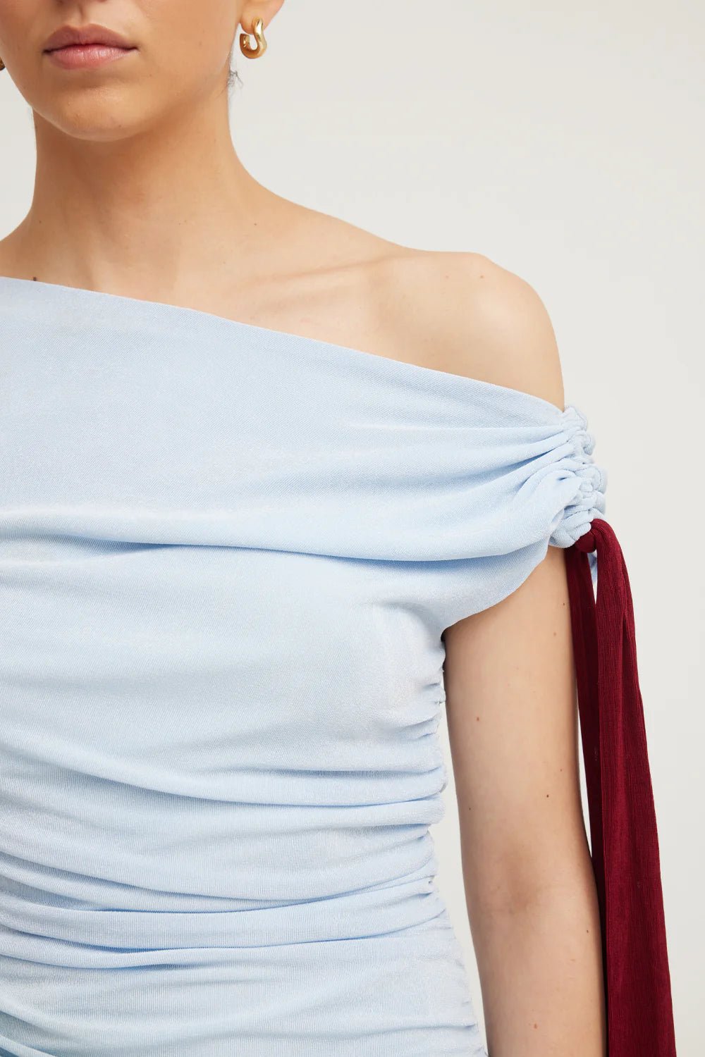 TOJHÀ KALILAH DRESS - SKY/MERLOT photo 5