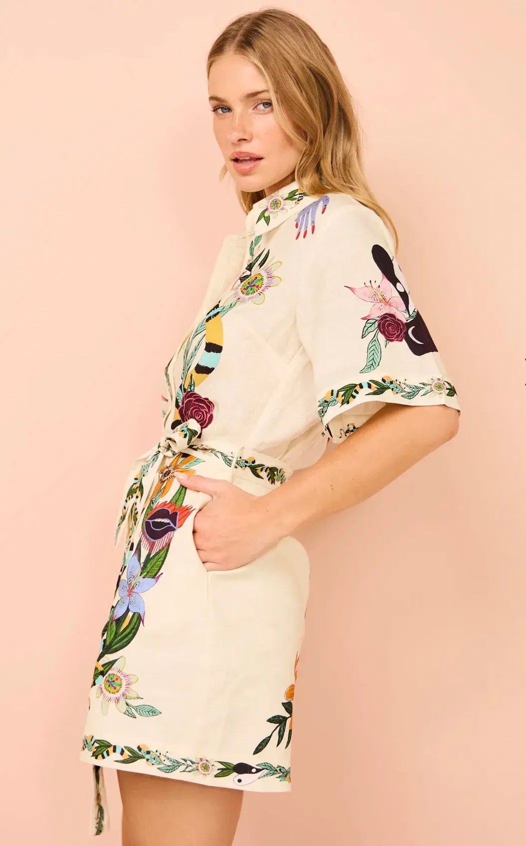 Alemais Meagan Mini Dress Print Size 12 photo 3