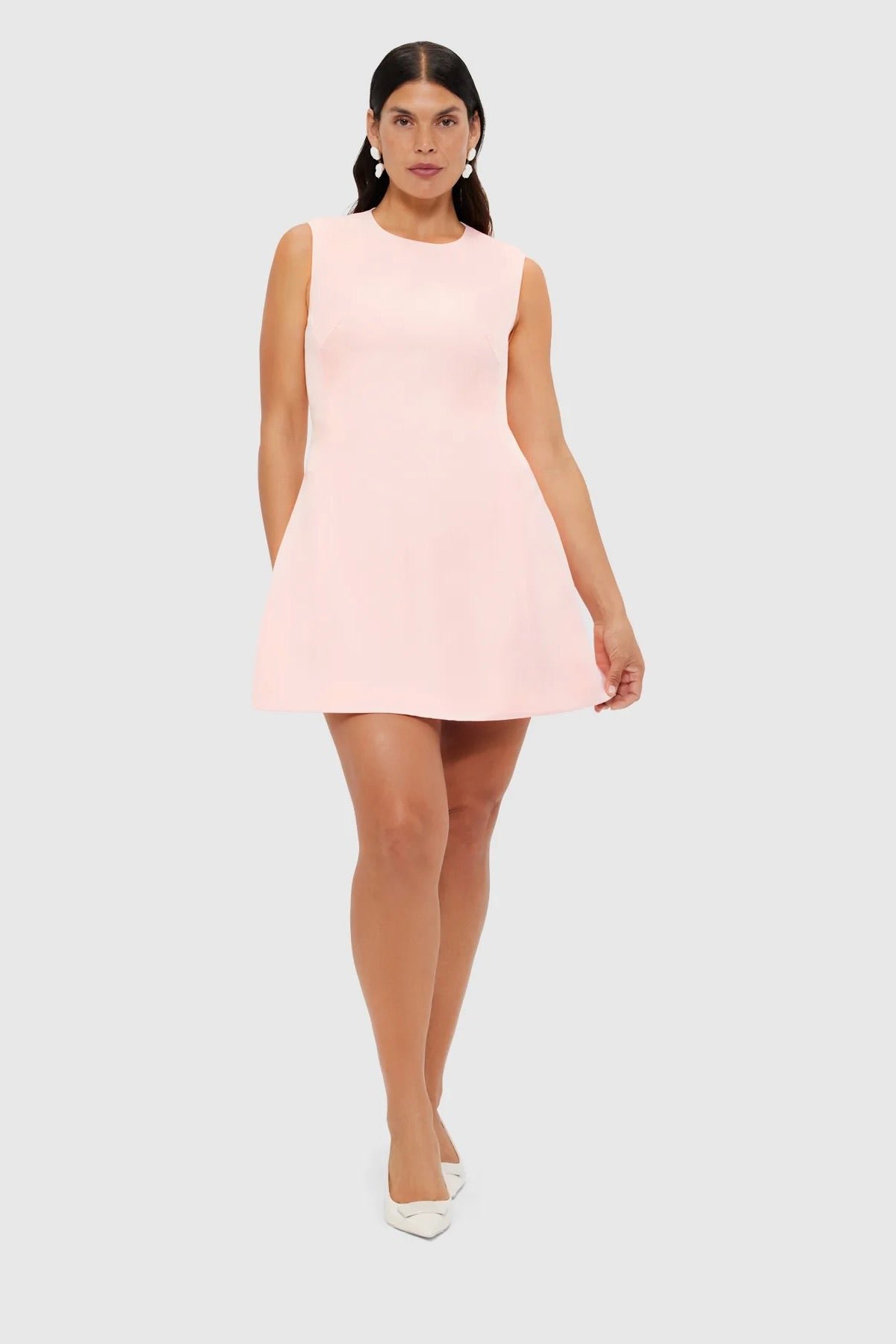 LEO LIN CHLOE SLEEVELESS MINI DRESS - SOFT PINK photo 2