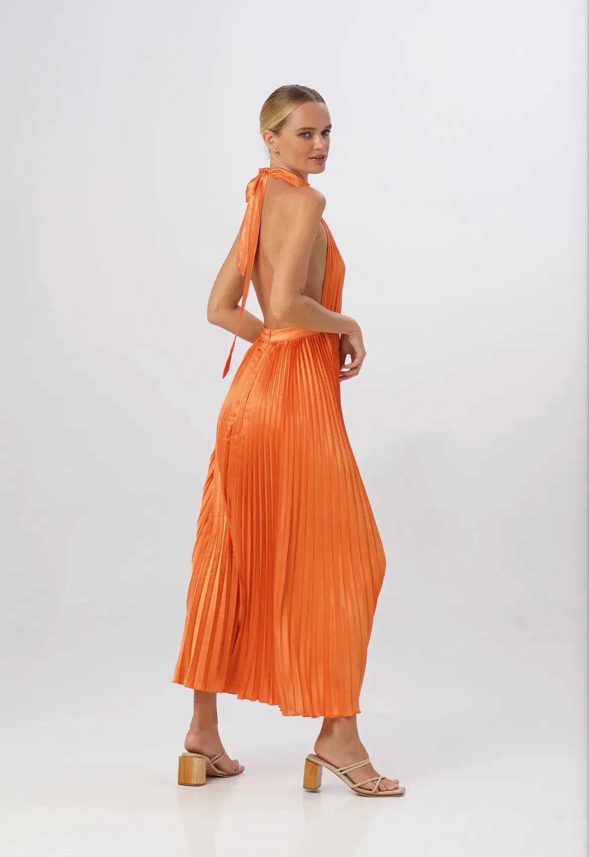 L'Idee Renaissance Split Gown in Tangelo Size XS / AU 6 photo 2