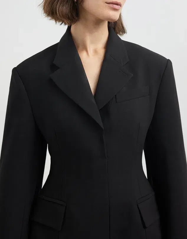 CAMILLA AND MARC MACKINLEY BLAZER DRESS BLACK  SIZE 8 photo 3