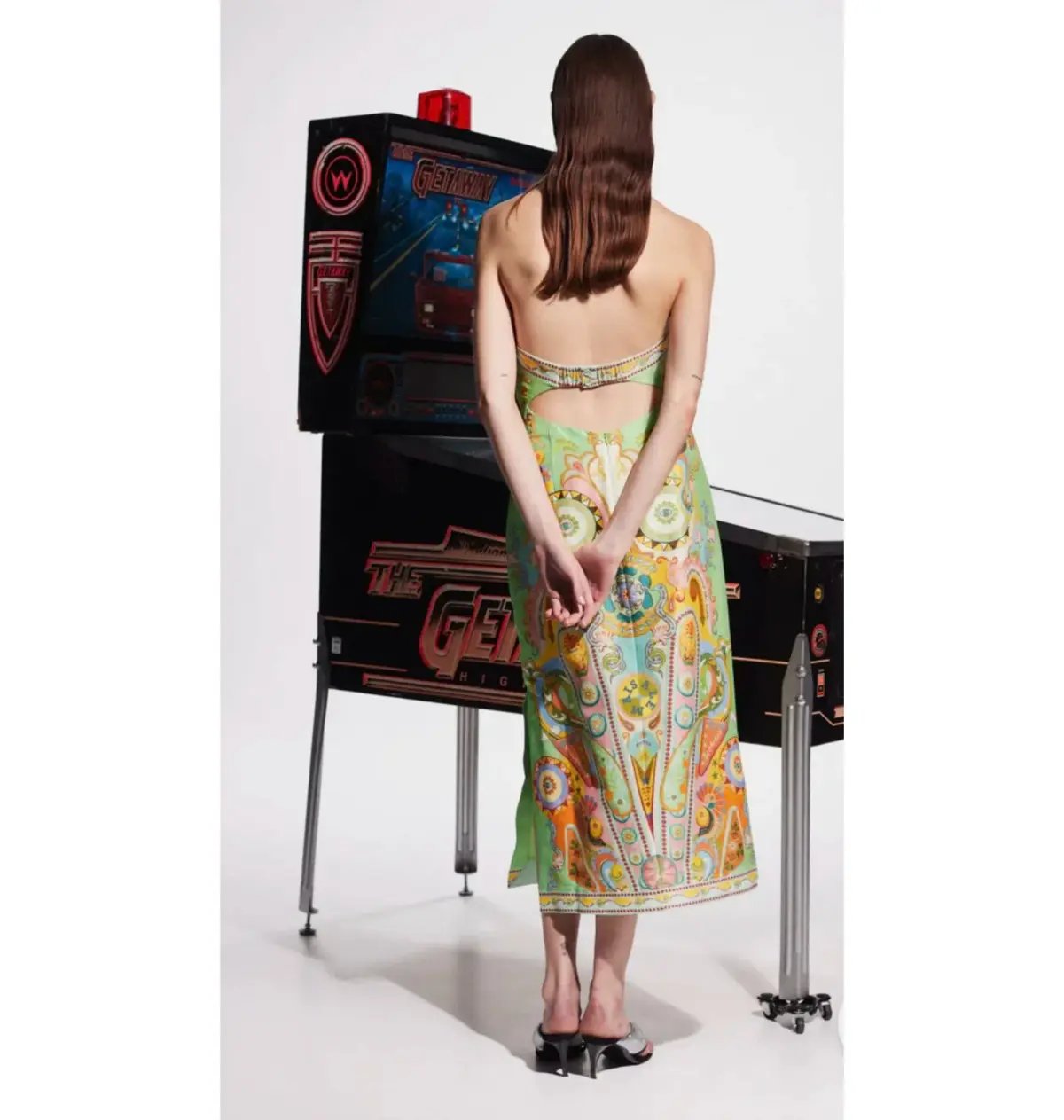 Alemais Pinball Bodice Dress Print Size AU 8 photo 3