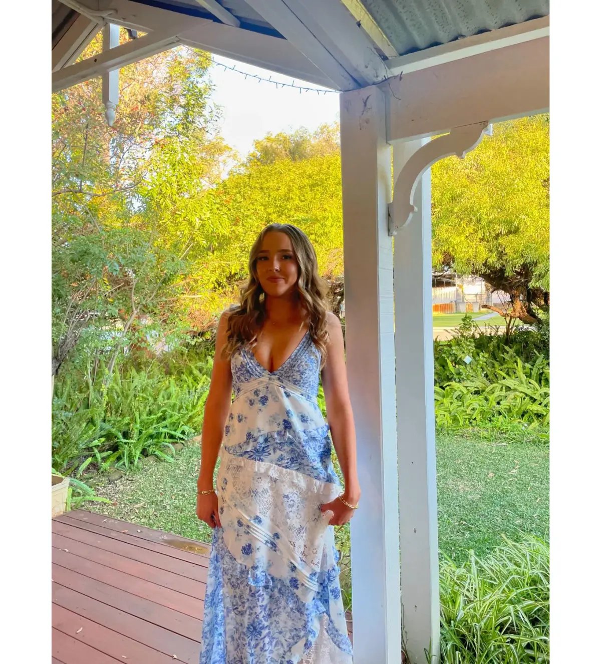 For Love & Lemons Blue Rosalyn Maxi Size XS / AU 6 photo 2