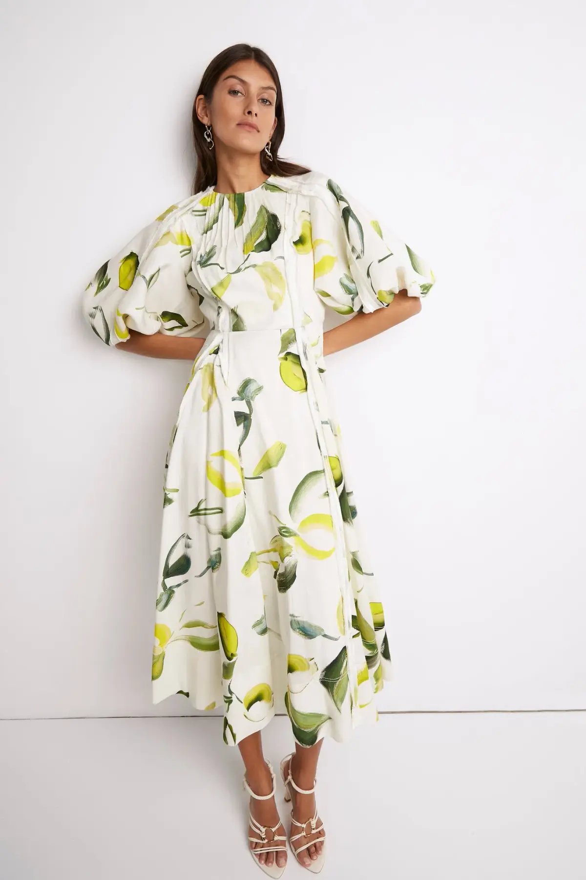 Aje Zest Midi Dress Print Size XS / AU 6 photo 2