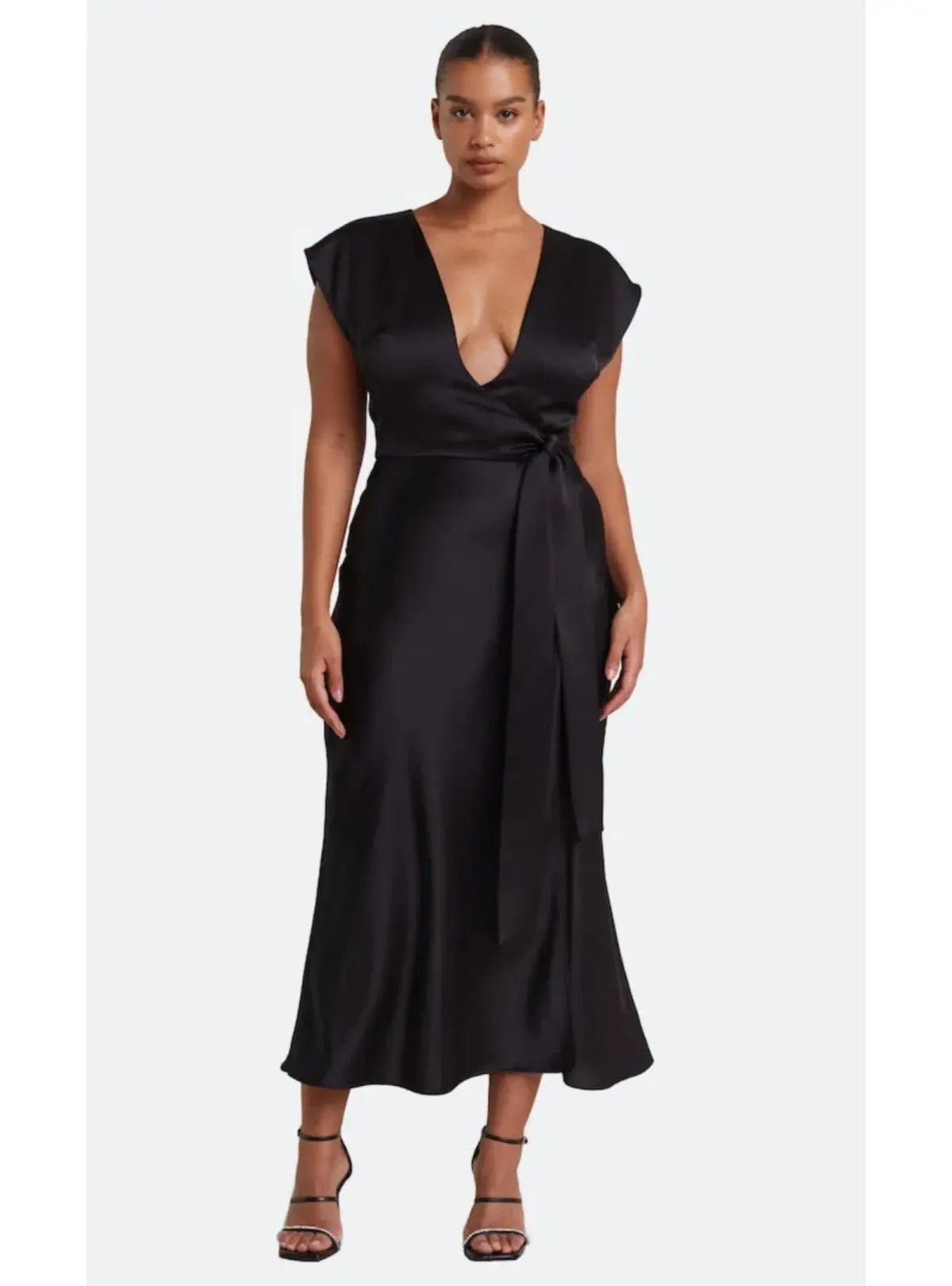 Bec & Bridge Dreamer Wrap Dress in Black Size AU 6 photo 2