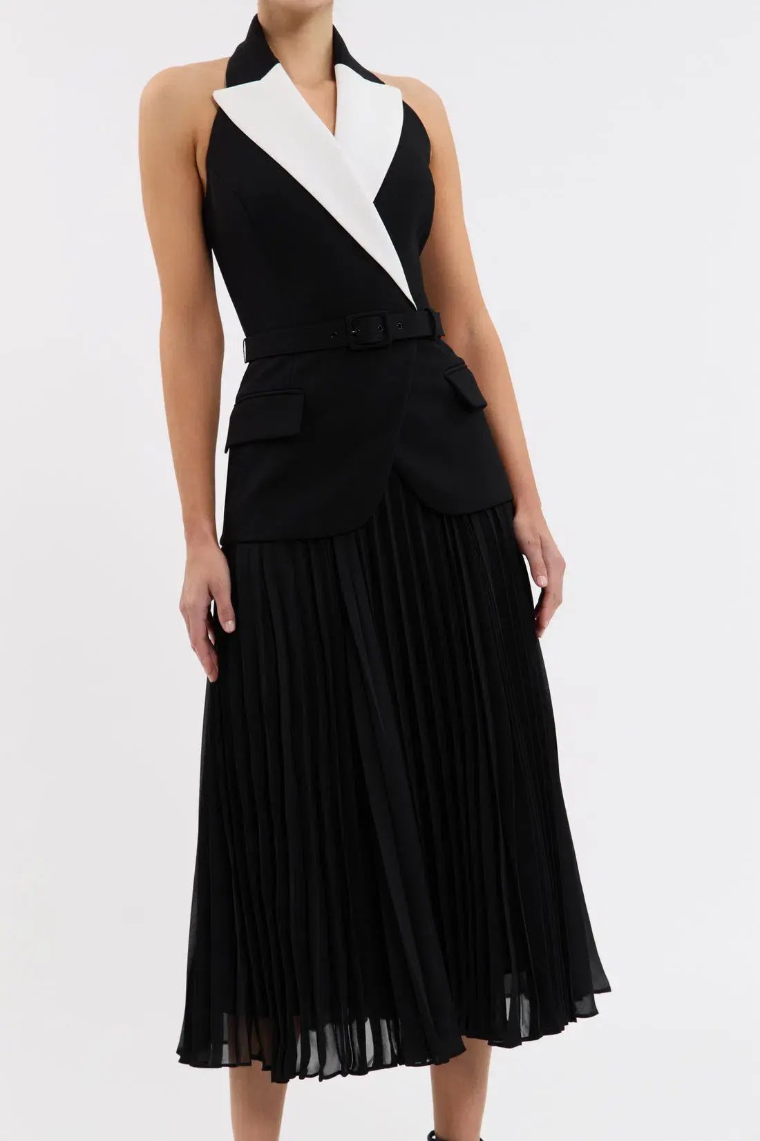 Rebecca Vallance Emma Midi Dress Black Size 10 photo 3