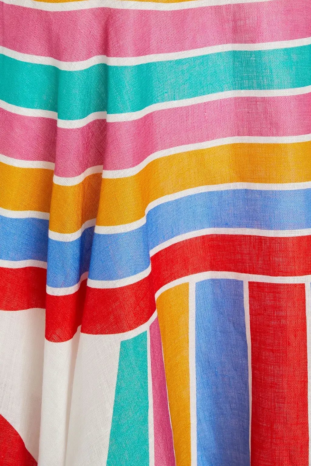 Zimmermann Fiesta Rainbow Halter Dress Multi Size 1 / AU 10 photo 4