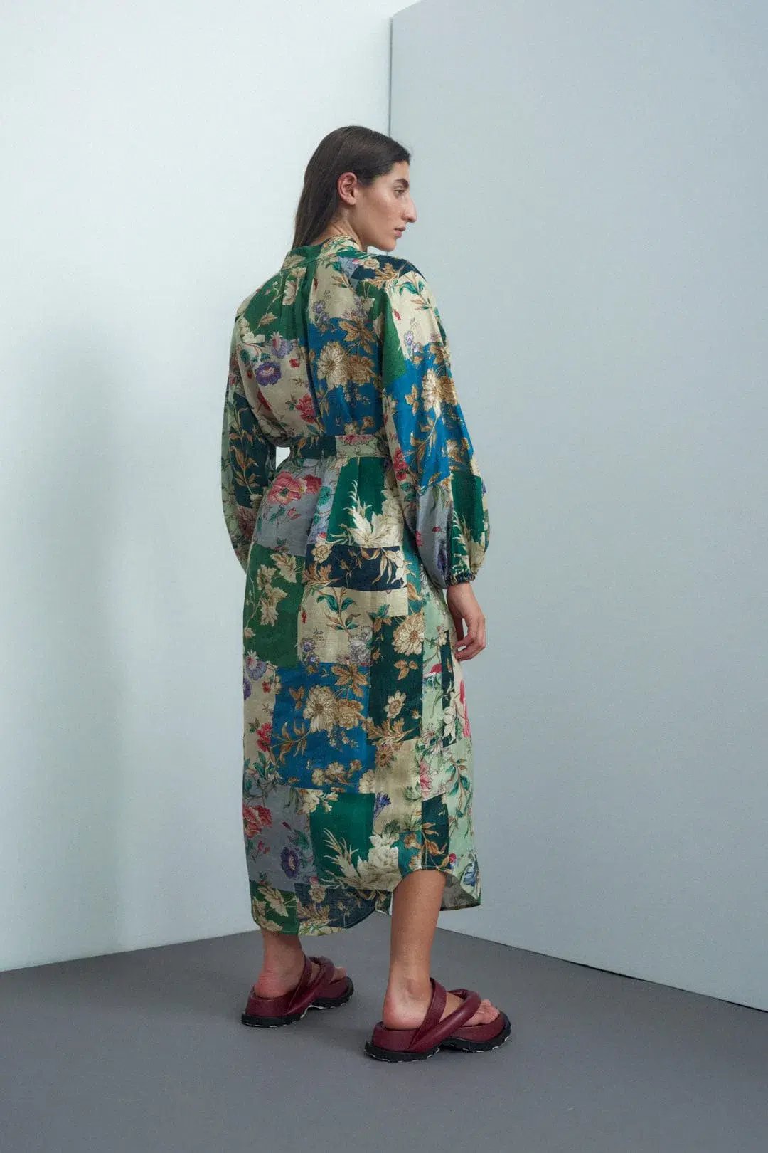 Alemais Loretta Patchwork Shirtdress Green Size 8 photo 2