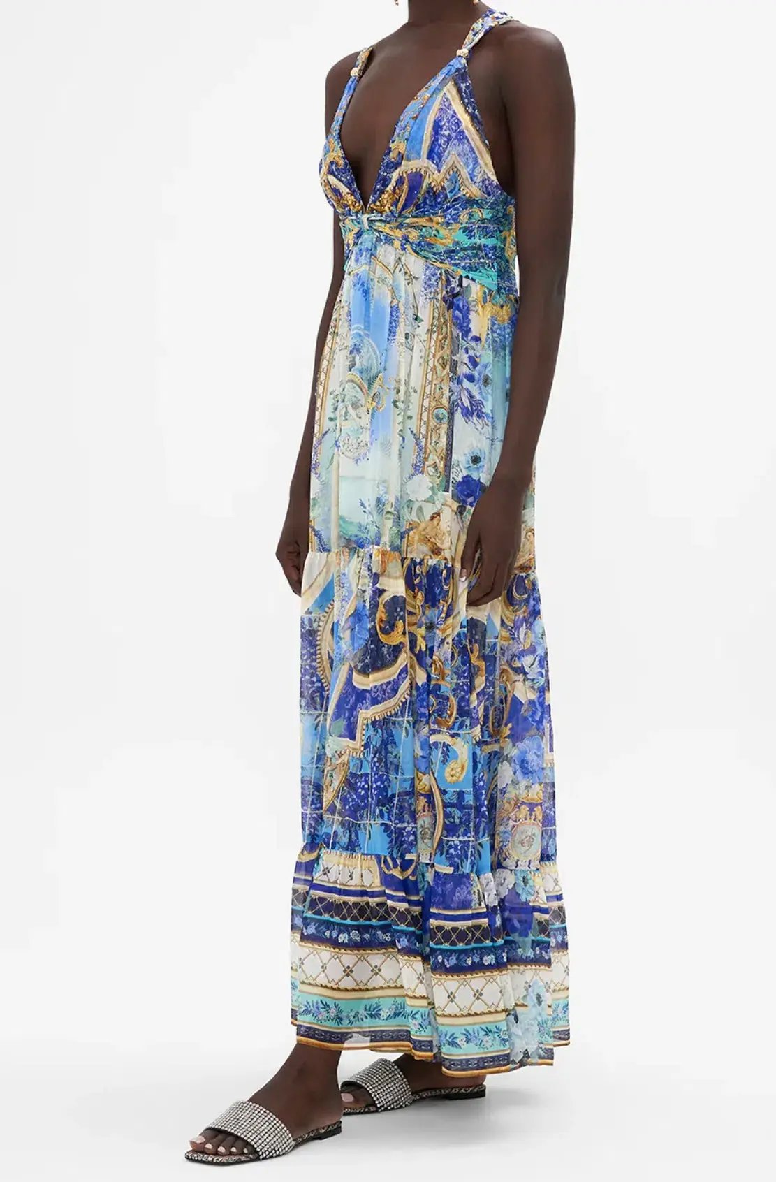 Camilla Views of Vesuvius Dress Blue Size 8 photo 2