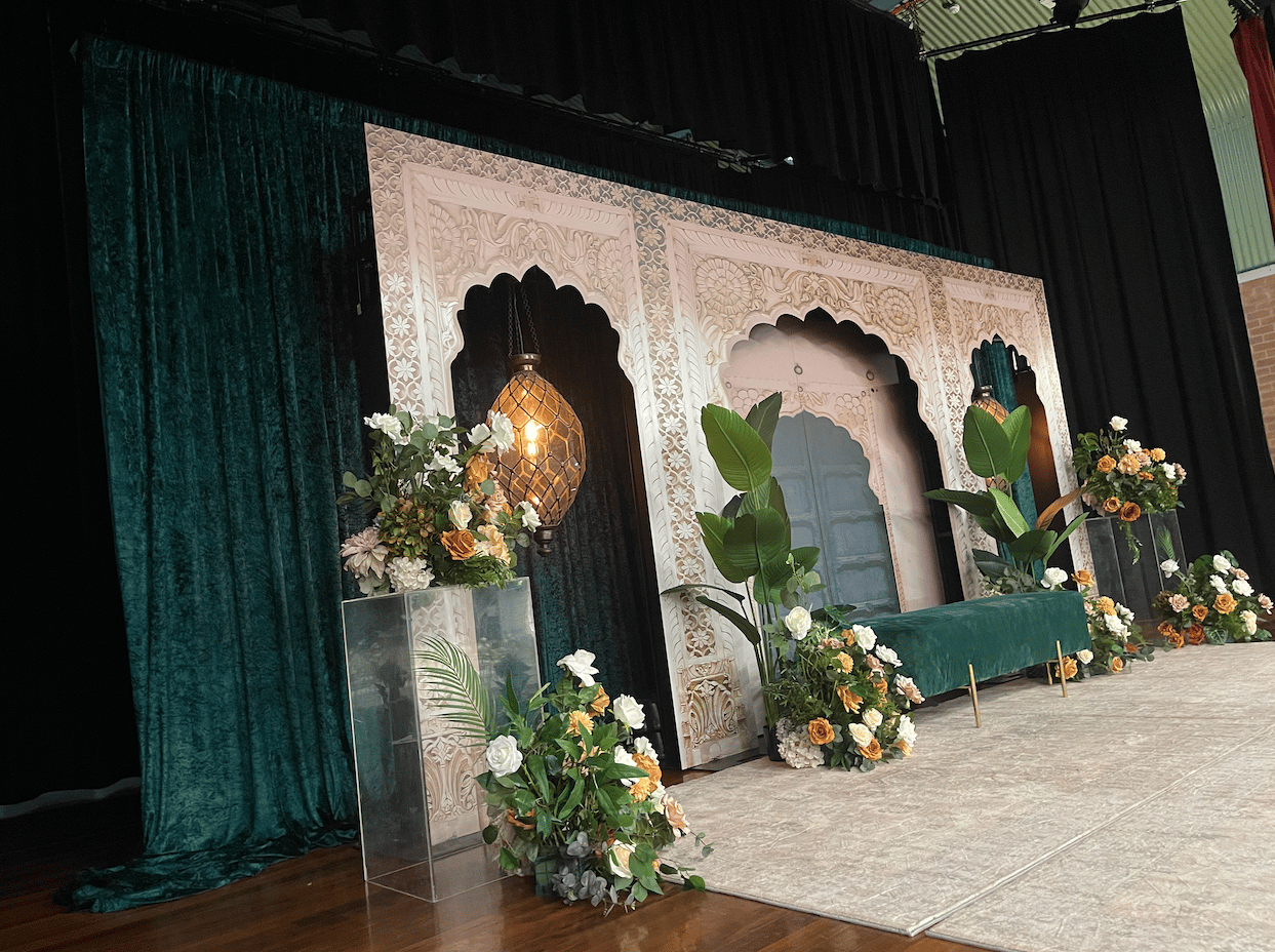 Emerald Green Velvet Curtain Backdrop photo 2