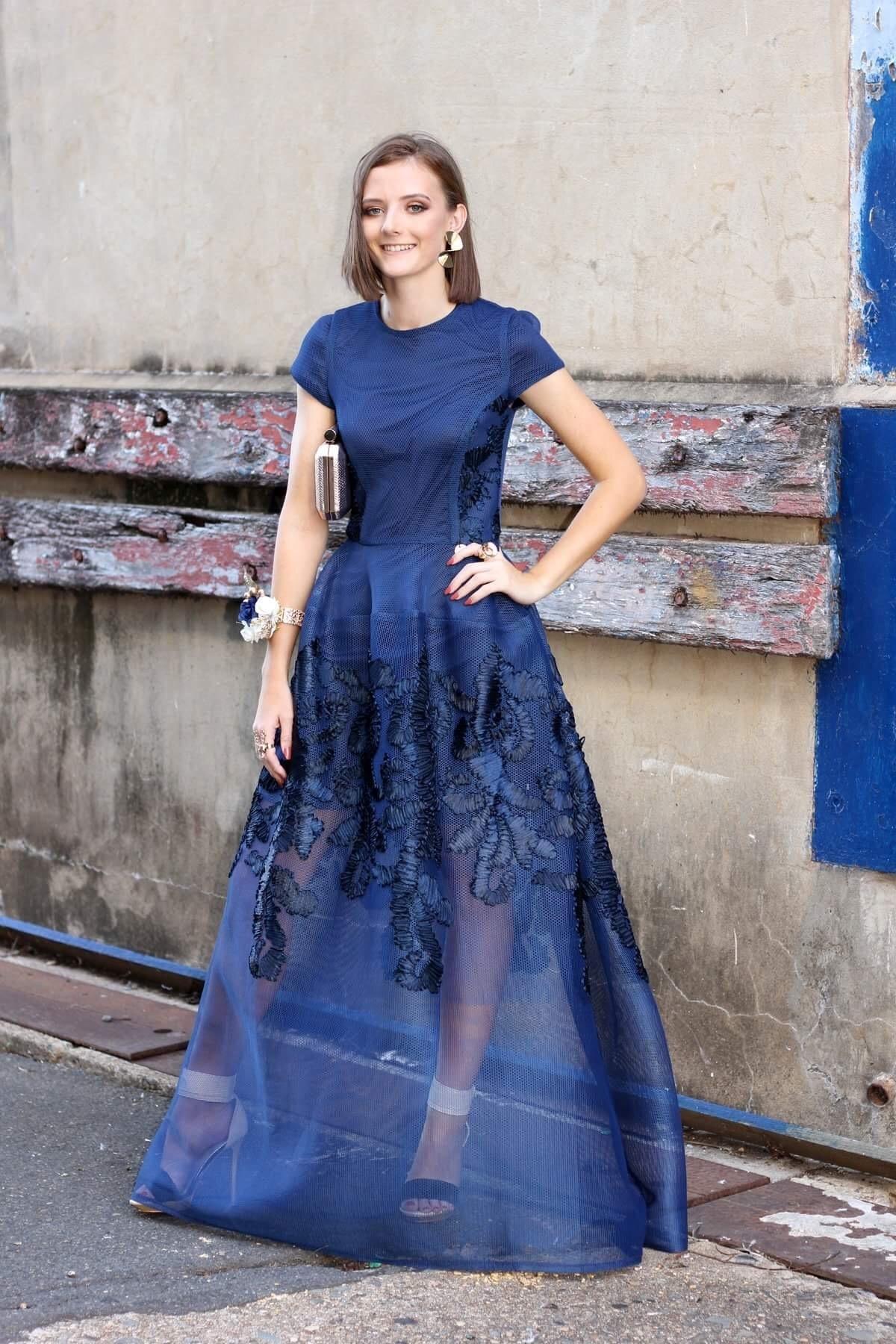 Bronx and Banco Vivien Dress Blue Size 6 photo 4