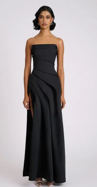 Eliya The Label Deanna Gown Black Size M/AU 10 photo 3