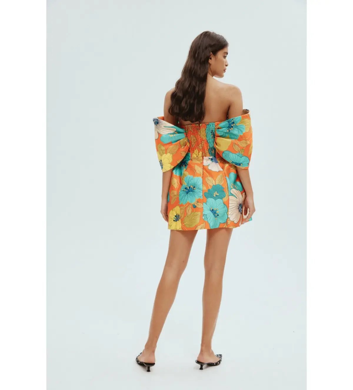 Alemais Piato Sculpt Mini Dress Floral Size 12 photo 3