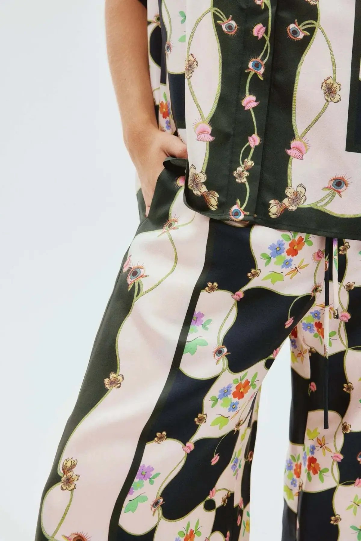 Alemais Venus Shirt and Pants Set Multi Floral Size 14 photo 5