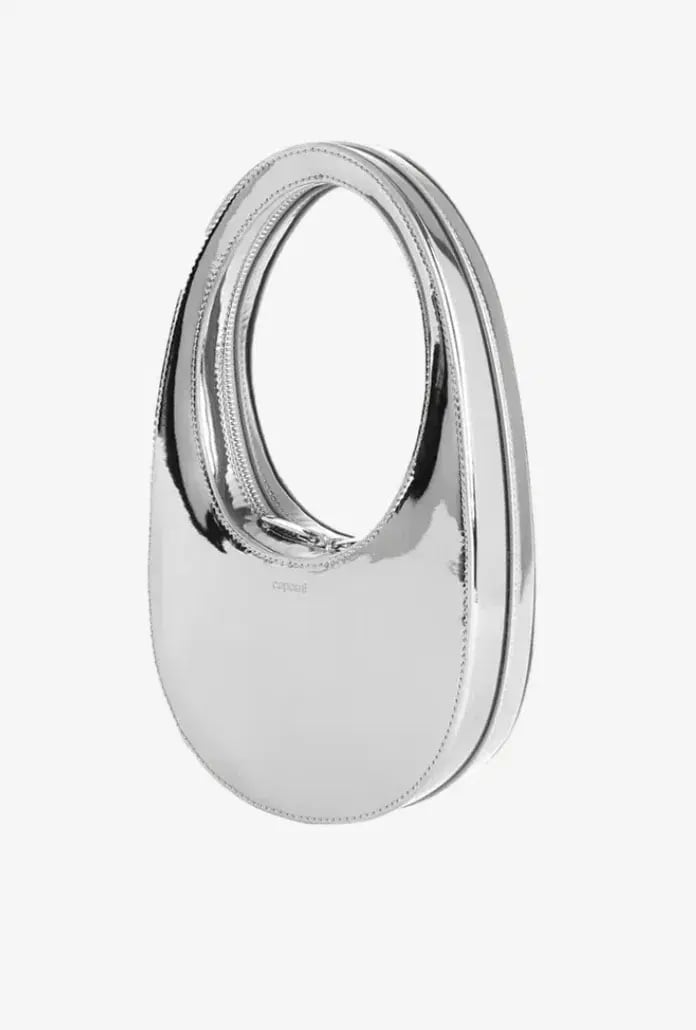 Coperni Silver Swipe Mini Leather Shoulder Bag photo 5