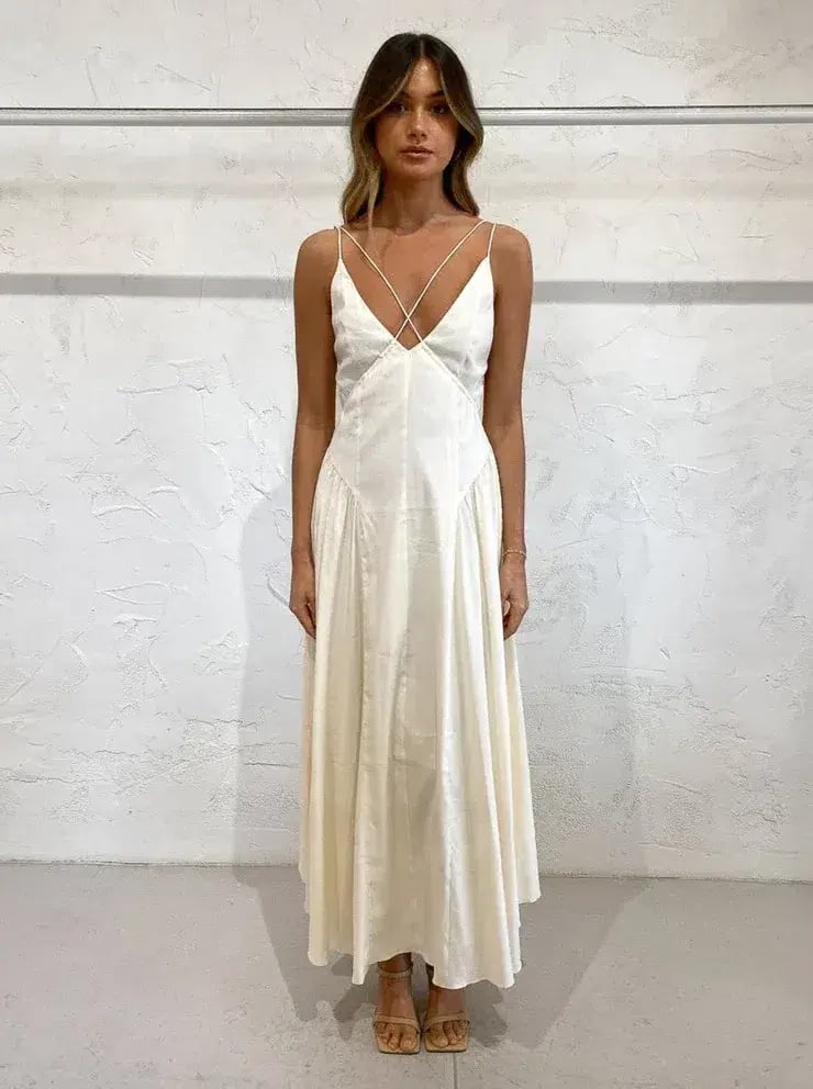 Camilla And Marc Antelao Dress in Cream Size 10 photo 5