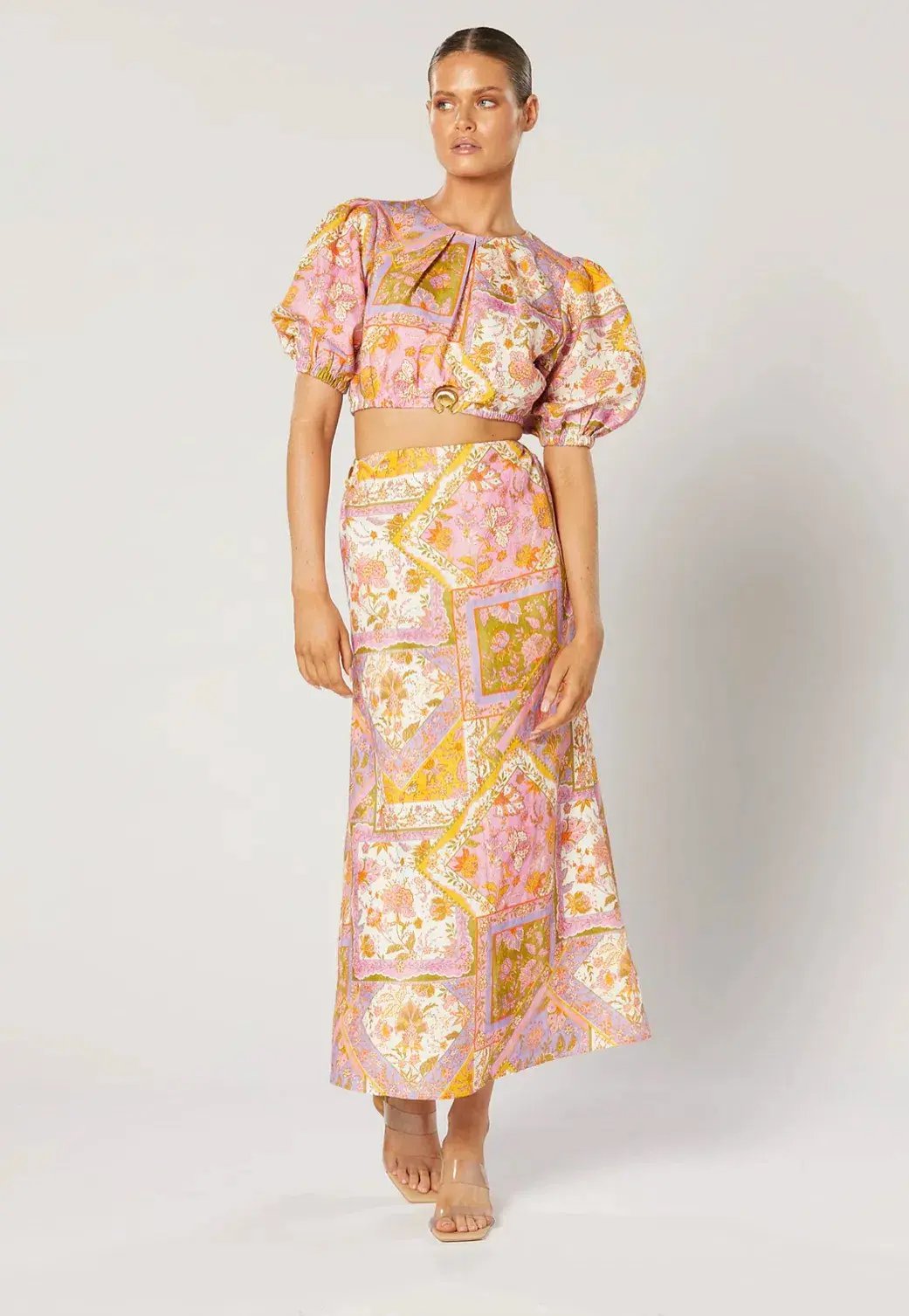 Winona Harlan Shell Top and Skirt Set Floral Size S / AU 8 photo 2