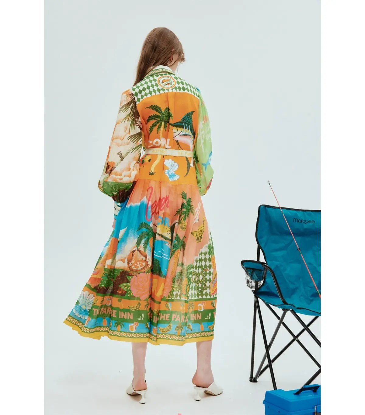 Alemais Paradiso Midi Shirtdress in Multi Size AU 10 photo 4