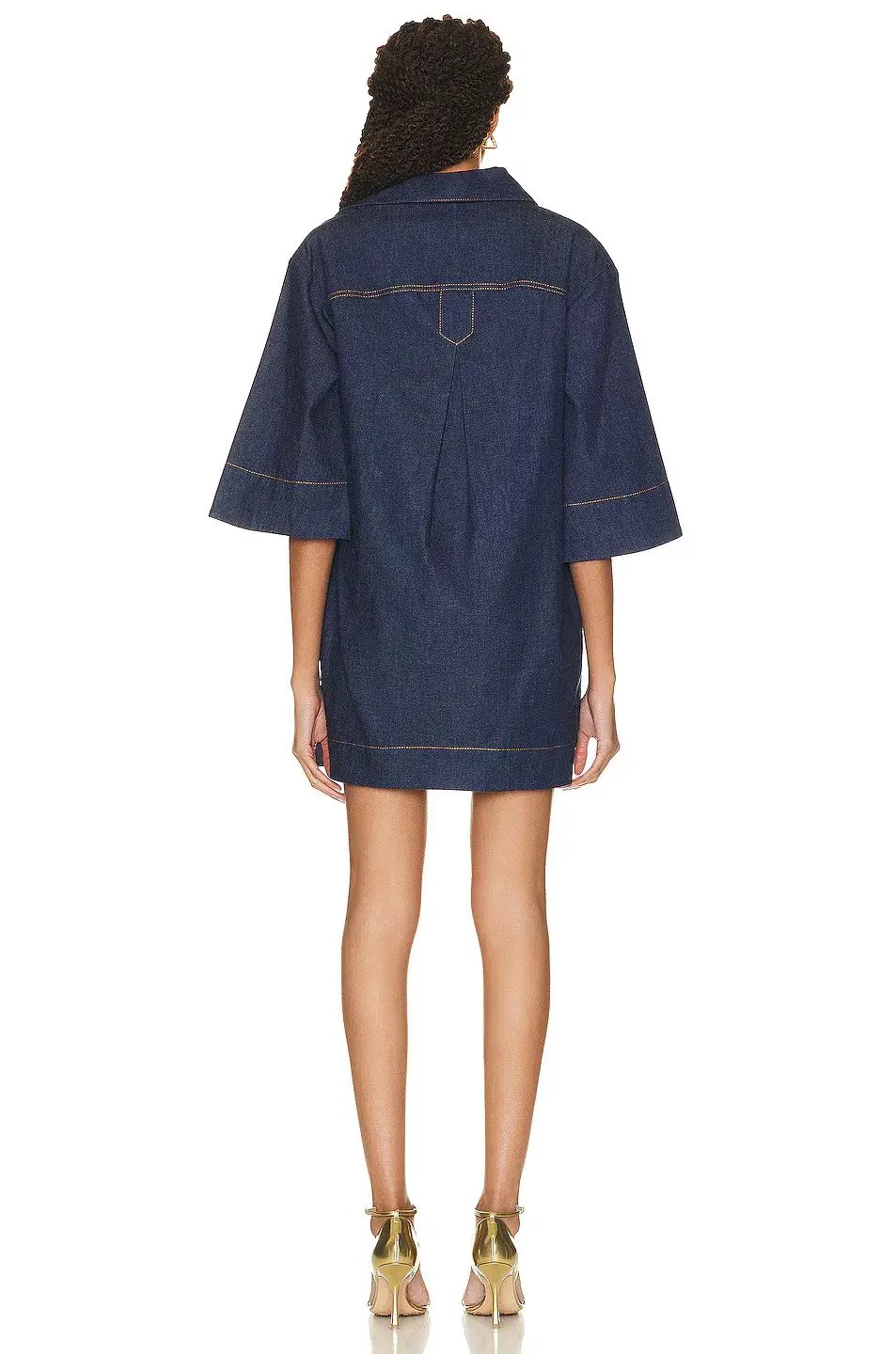 Zimmermann Denim Tunic Dress Ink Size 0 / AU 8 photo 3