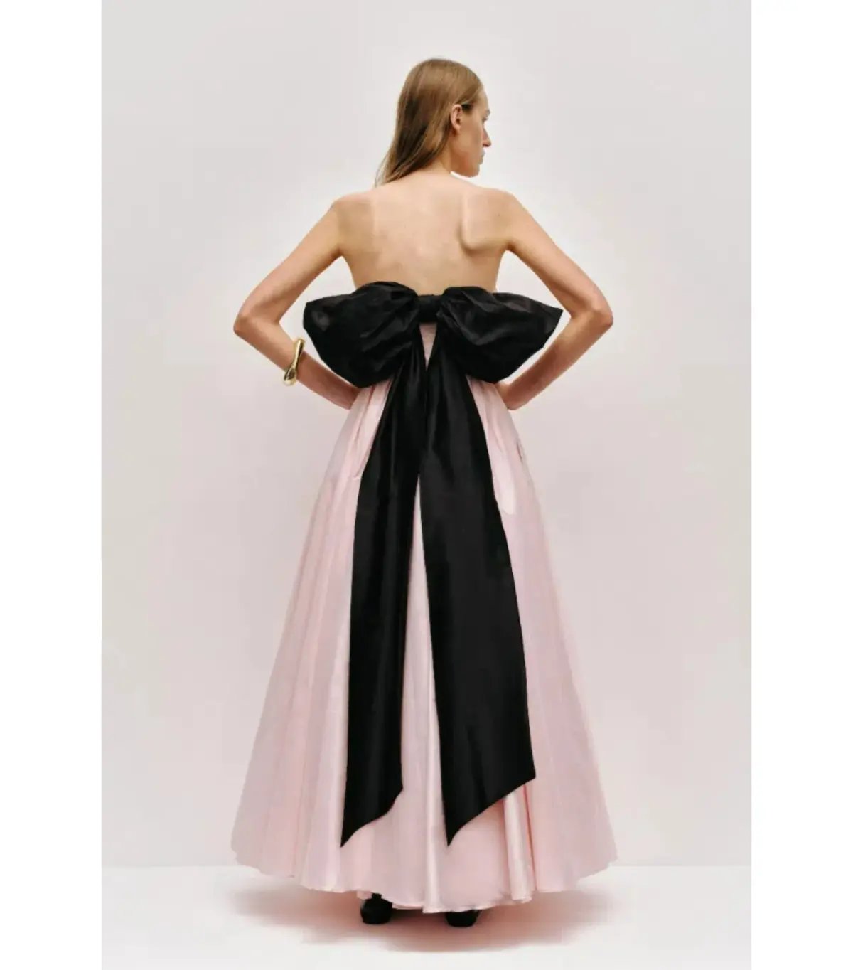 Aje Thea Gown Maxi Dress in Pink Tint/ Black Size AU 12 photo 2