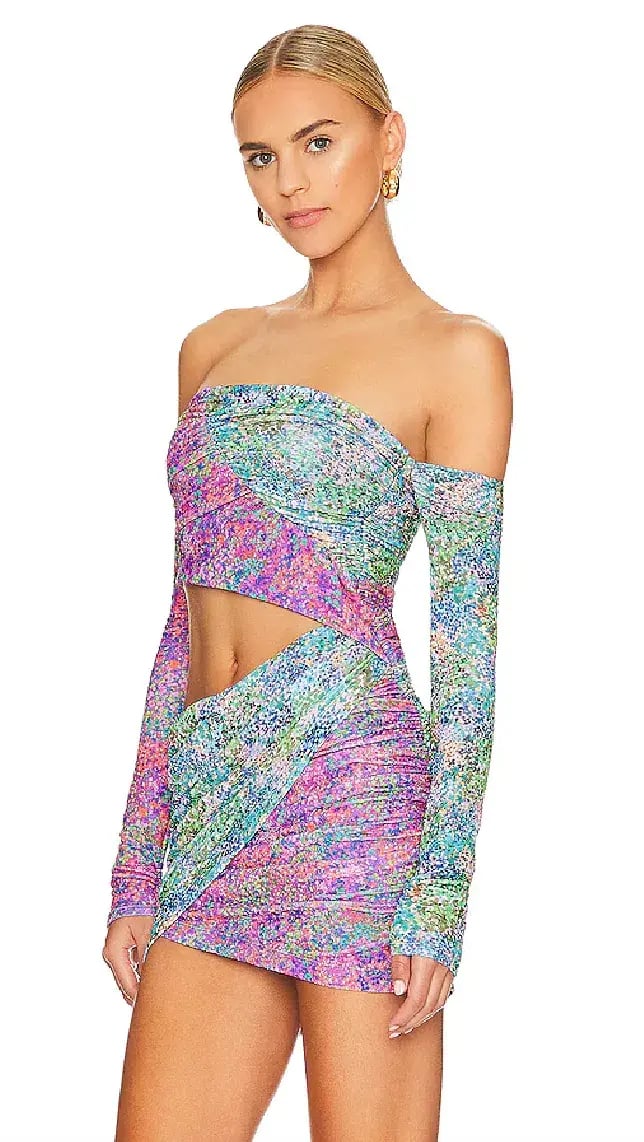 NBD Elea Mini Dress Multi Size 8 photo 2