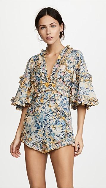 Alice McCall Choose Me Romper Blue Floral Size 8 photo 4