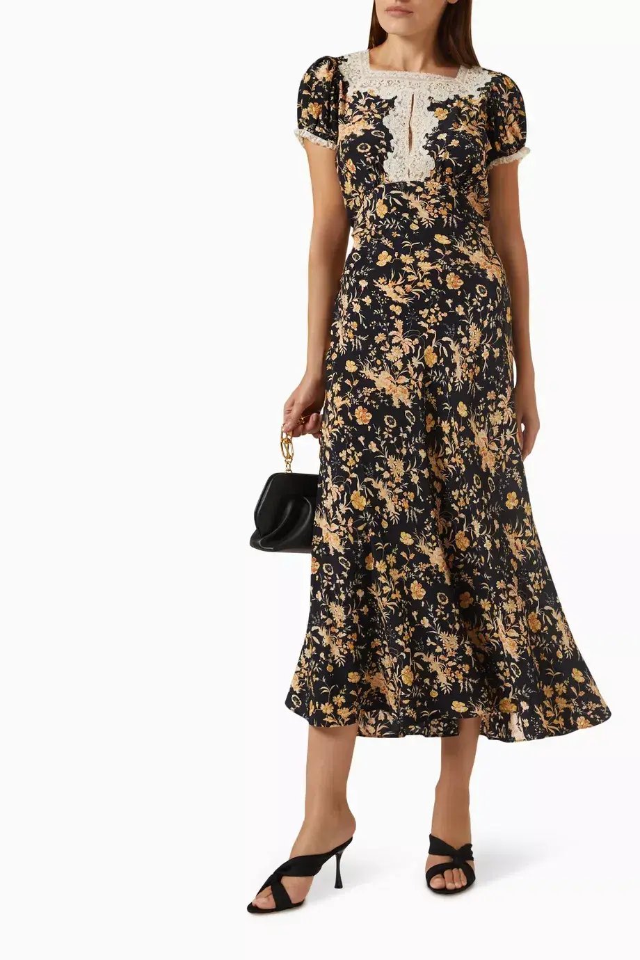 Doen Emeline Dress in Navy Floral Oaks Bluff Size S / AU 8 photo 2