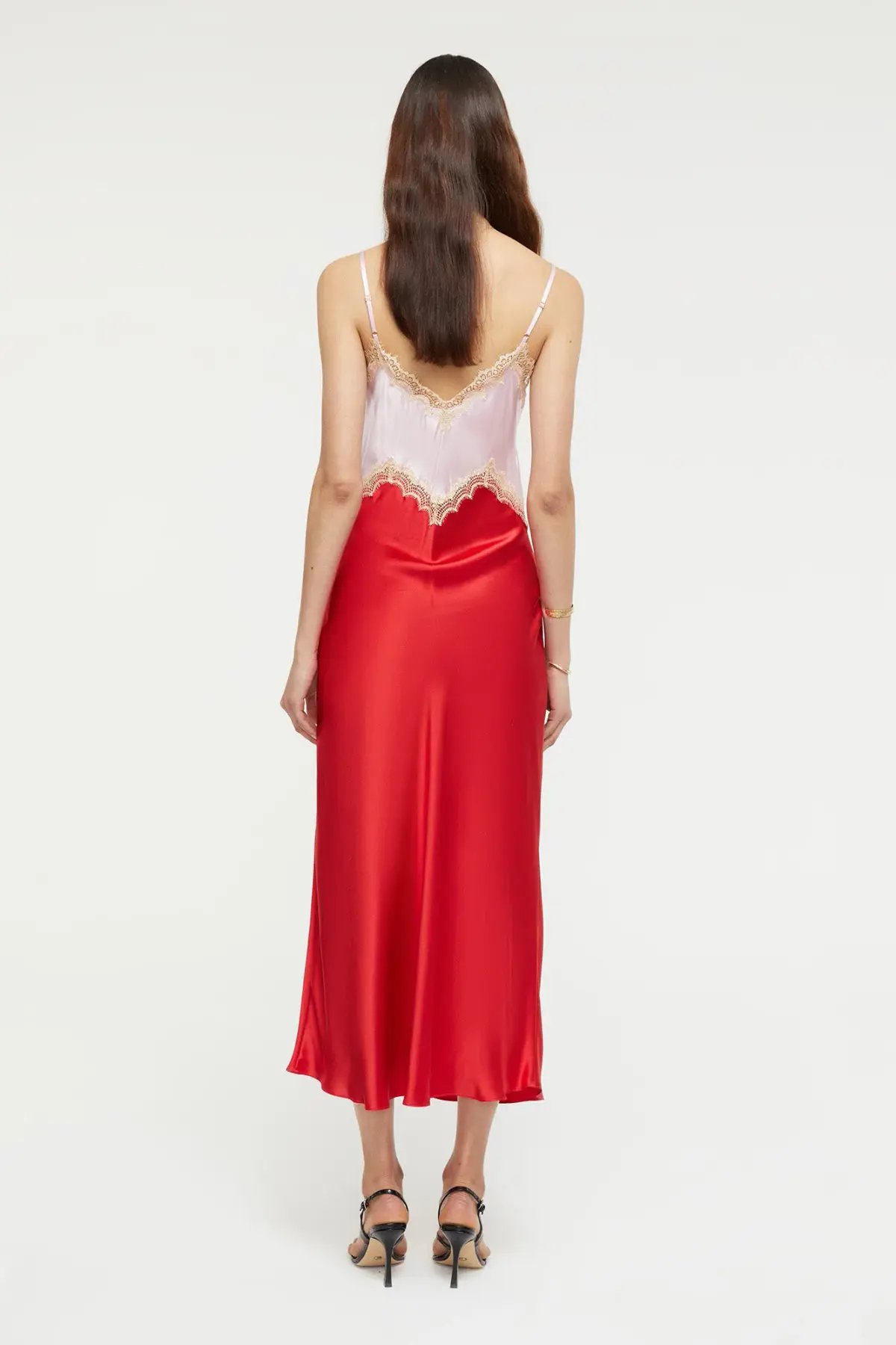 Ginia Hope Dress in Candy Pink and Chilli Red Size  10 photo 3