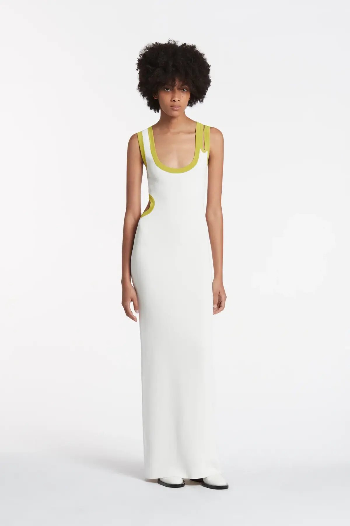 Sir The Label Evalina Cut Out Dress In Citrus Size 1/Au 8 photo 4