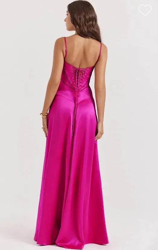 House of CB Anabella Gown Fuchsia Size L/Au 12 photo 2