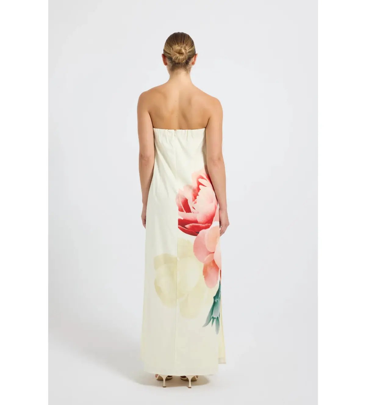 Pasduchas Nostalgia Strapless Maxi Dress Floral Size AU 12 photo 3