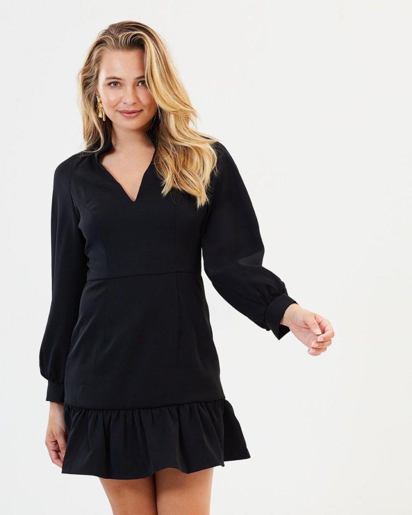 Mossman The Stranger Things Mini Dress Black Size 6 photo 2