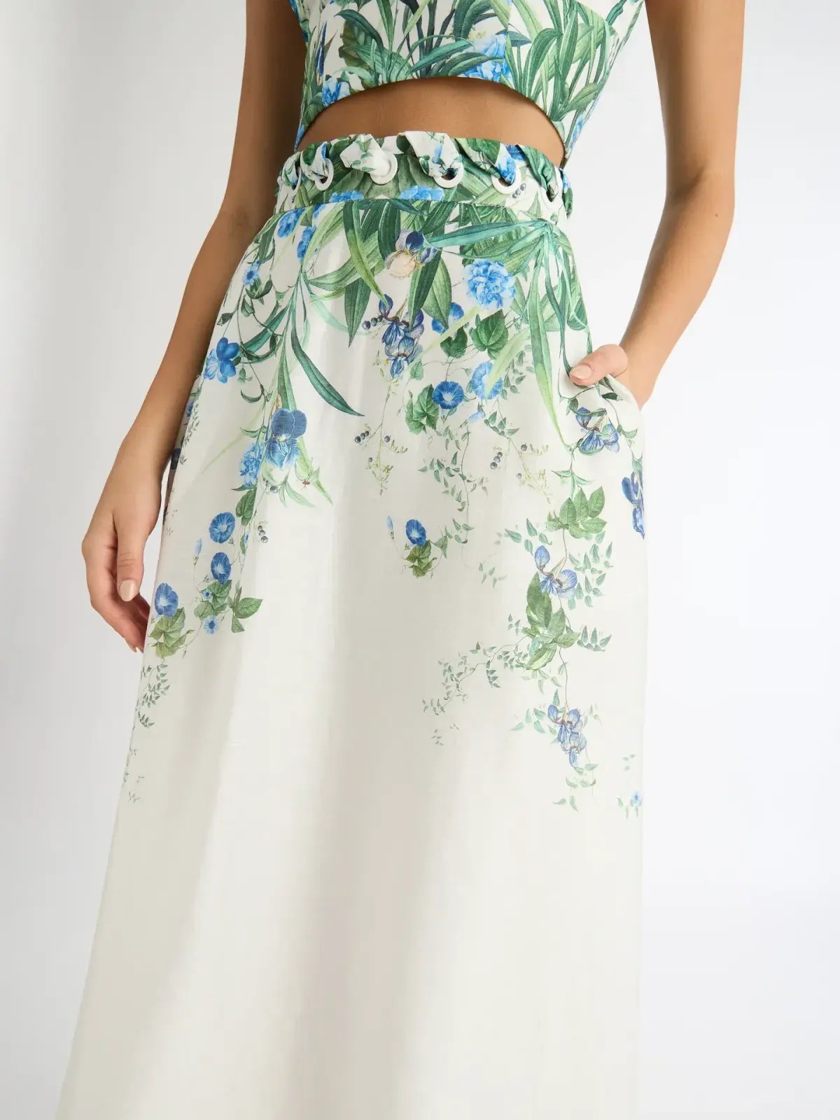 Sheike Madrid Skirt & Top Set Floral Size AU 10 photo 4