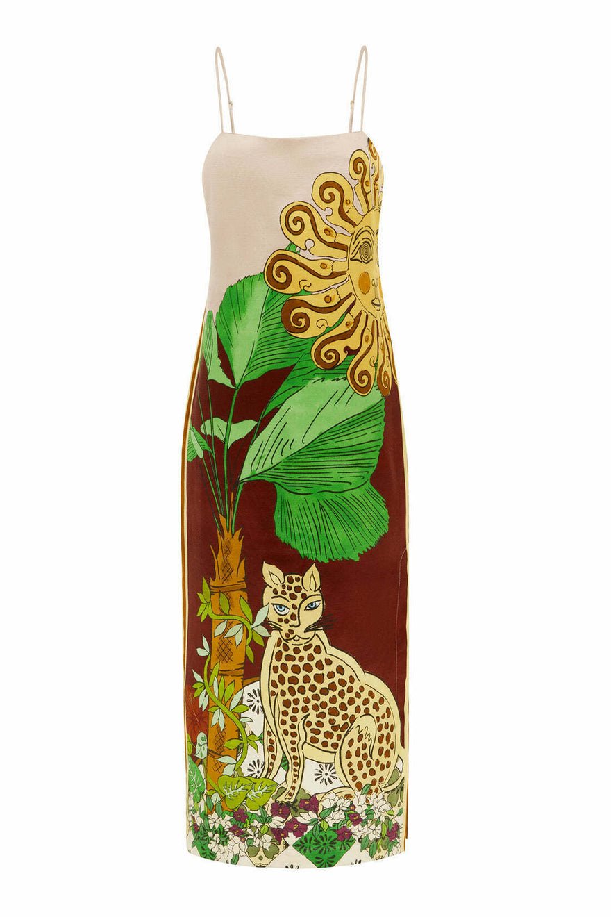 Alemais Tiger Slip Dress photo 2