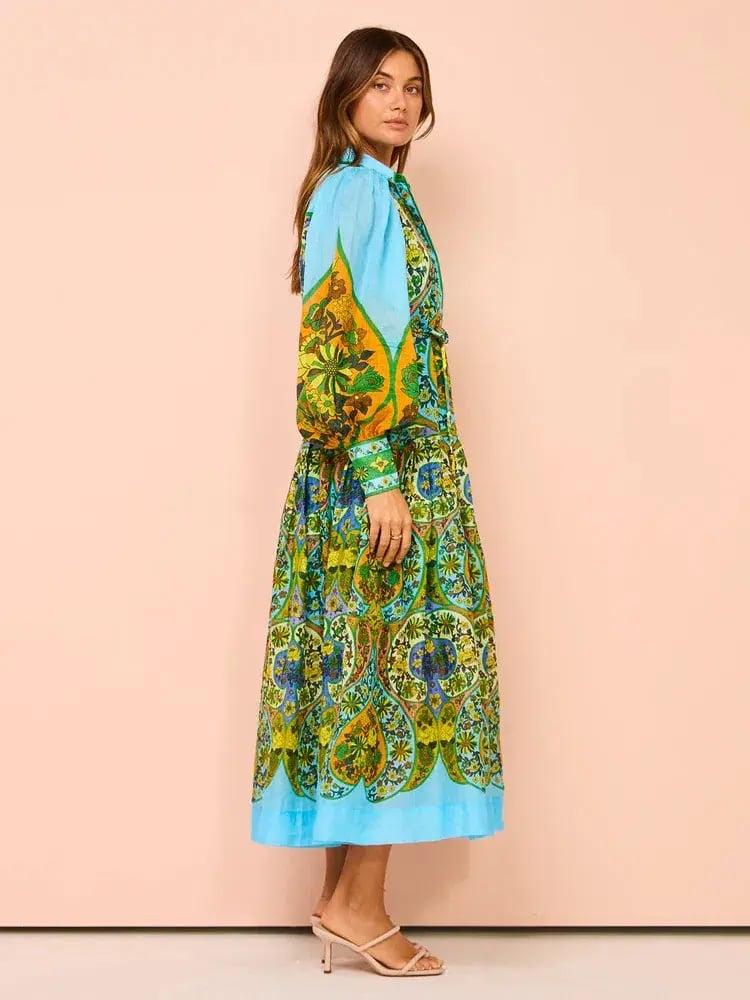 Alemais Sofie Shirtdress In Multi Size AU 12 photo 3