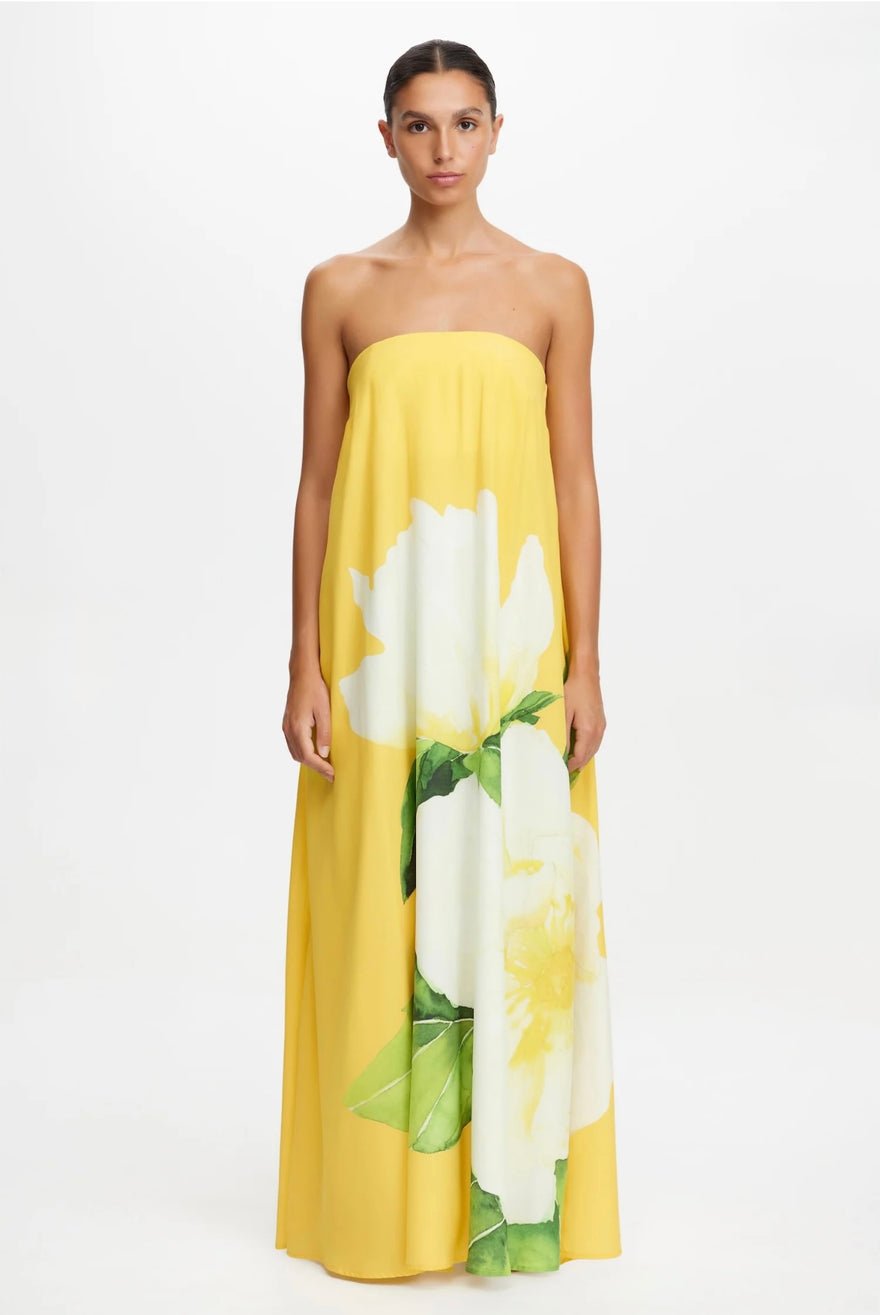 Acler Newmanny Maxi Dress, Yellow photo 4