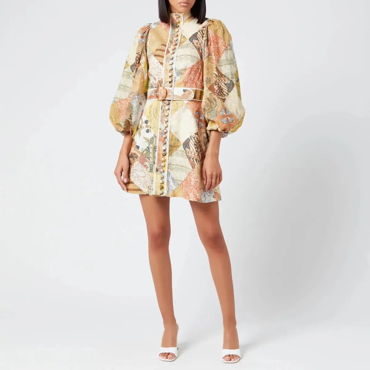 Zimmermann Brightside A-Line Mini Dress Batik Patch Size 0 / AU 8 photo 4