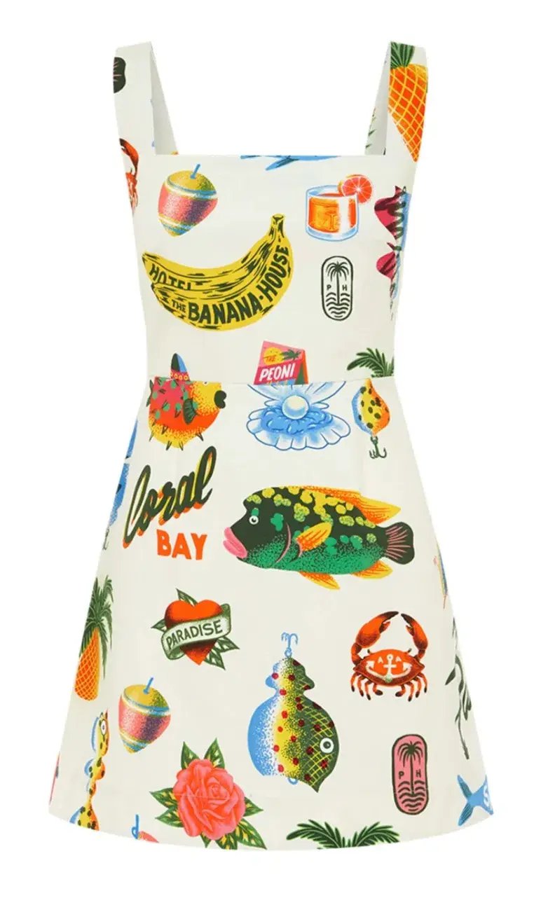 Alemais Samaki Mini Dress in Print Size AU 12 photo 6