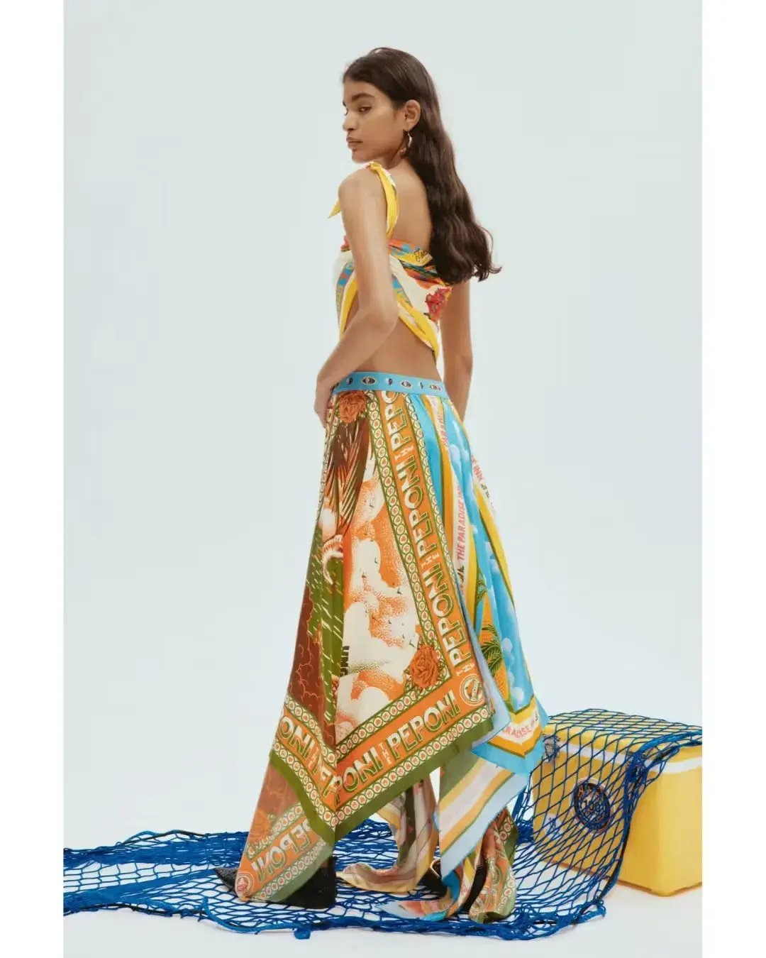 Alemais Paradiso Scarf Skirt Multi Size 8 photo 3