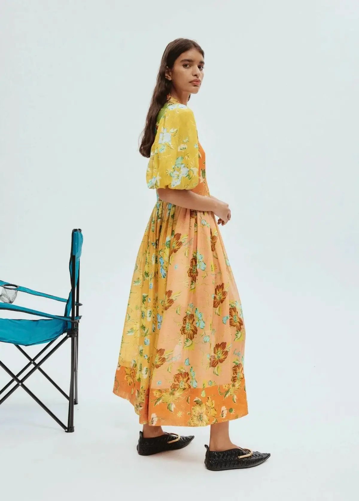Seed Heritage Shirred Waist Mini Dress Floral Size 4 photo 29