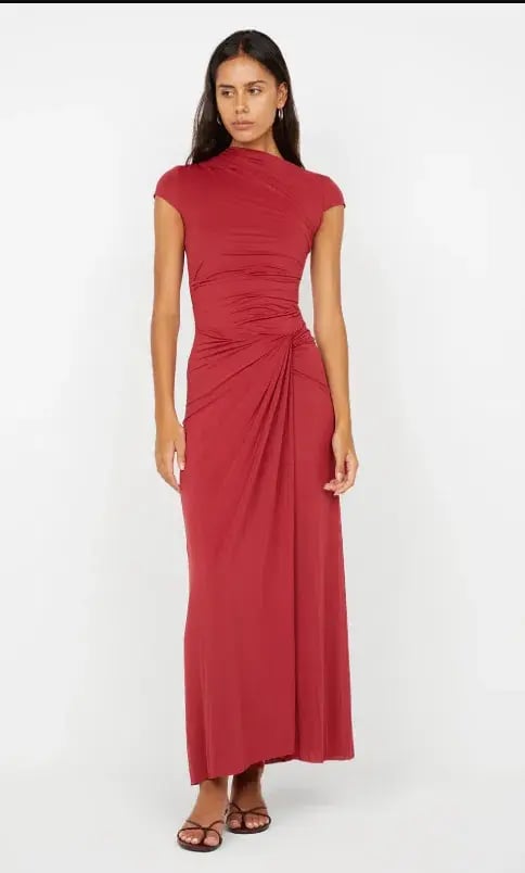 Bec and Bridge Susie Maxi Twist Dress in Cherry Red Size 8 AU / S photo 2