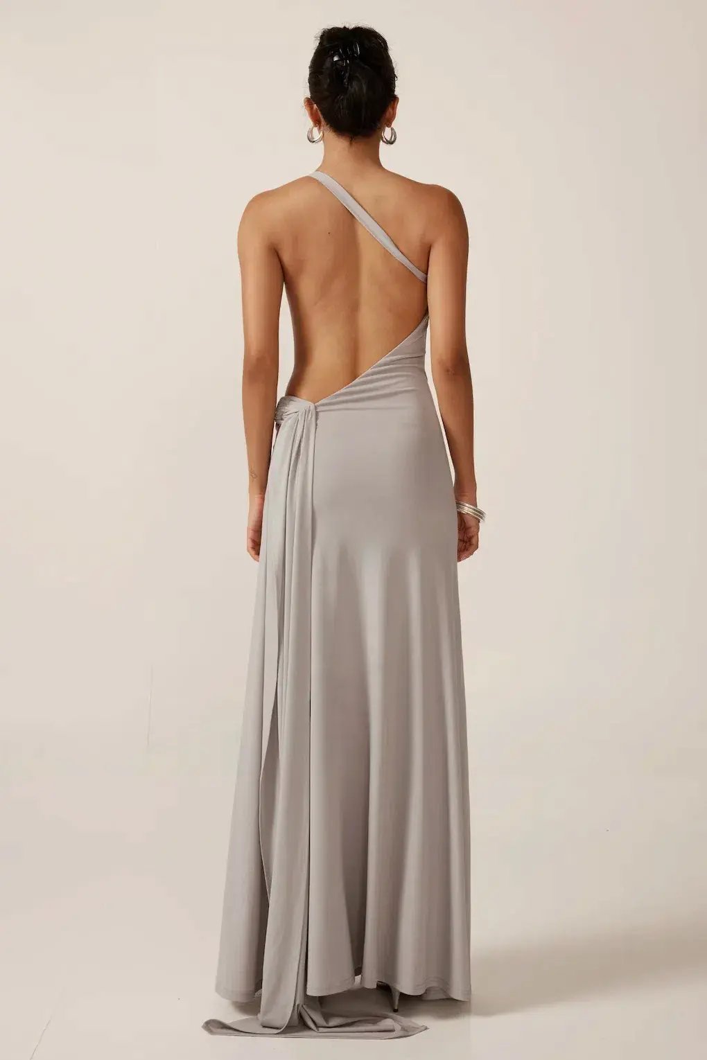 Ance Gria Gaia Gown Silver Blue Size AU 8 photo 4