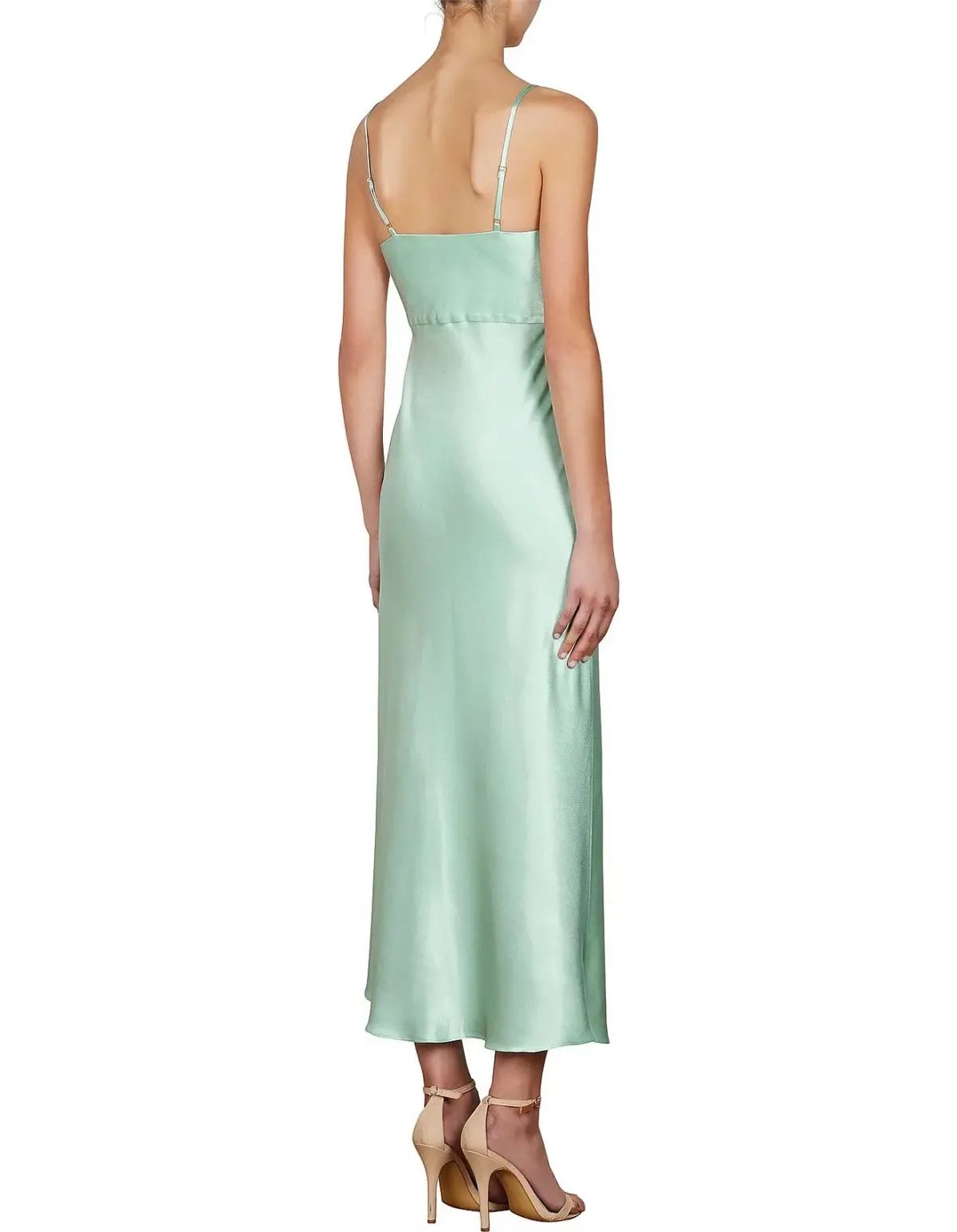 Shona Joy Jefferson Ruched Midi Dress Mint Size 12 photo 2