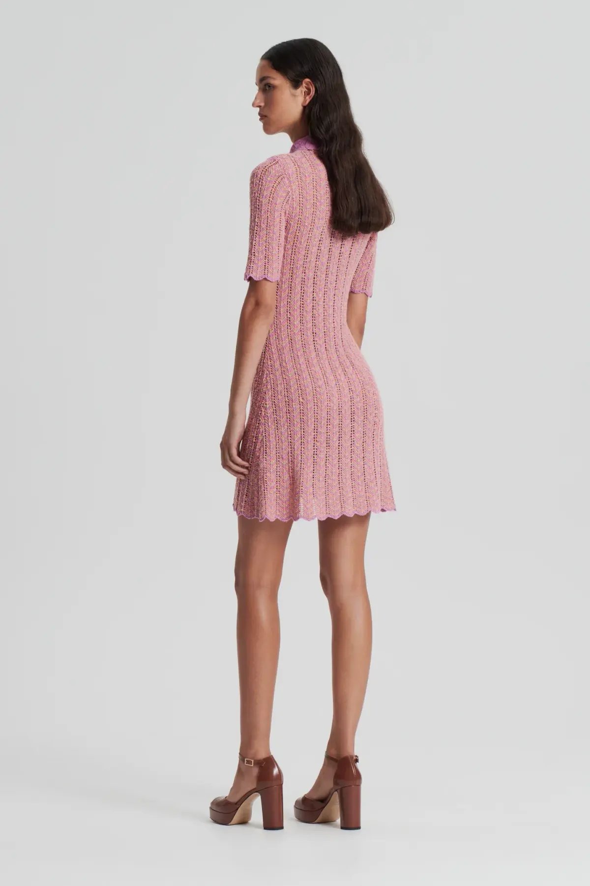 Scanlan Theodore Knit Shirt Dress Pink Size XS/ AU 8 photo 7