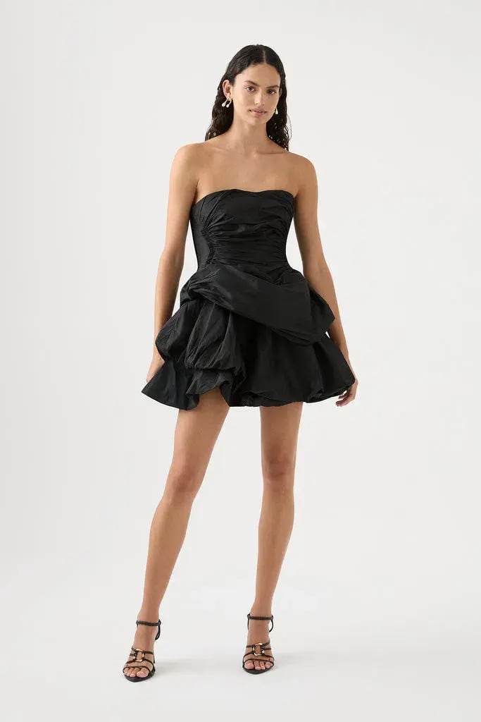 Aje Daybreak Strapless Mini Dress Black Size  8 photo 2