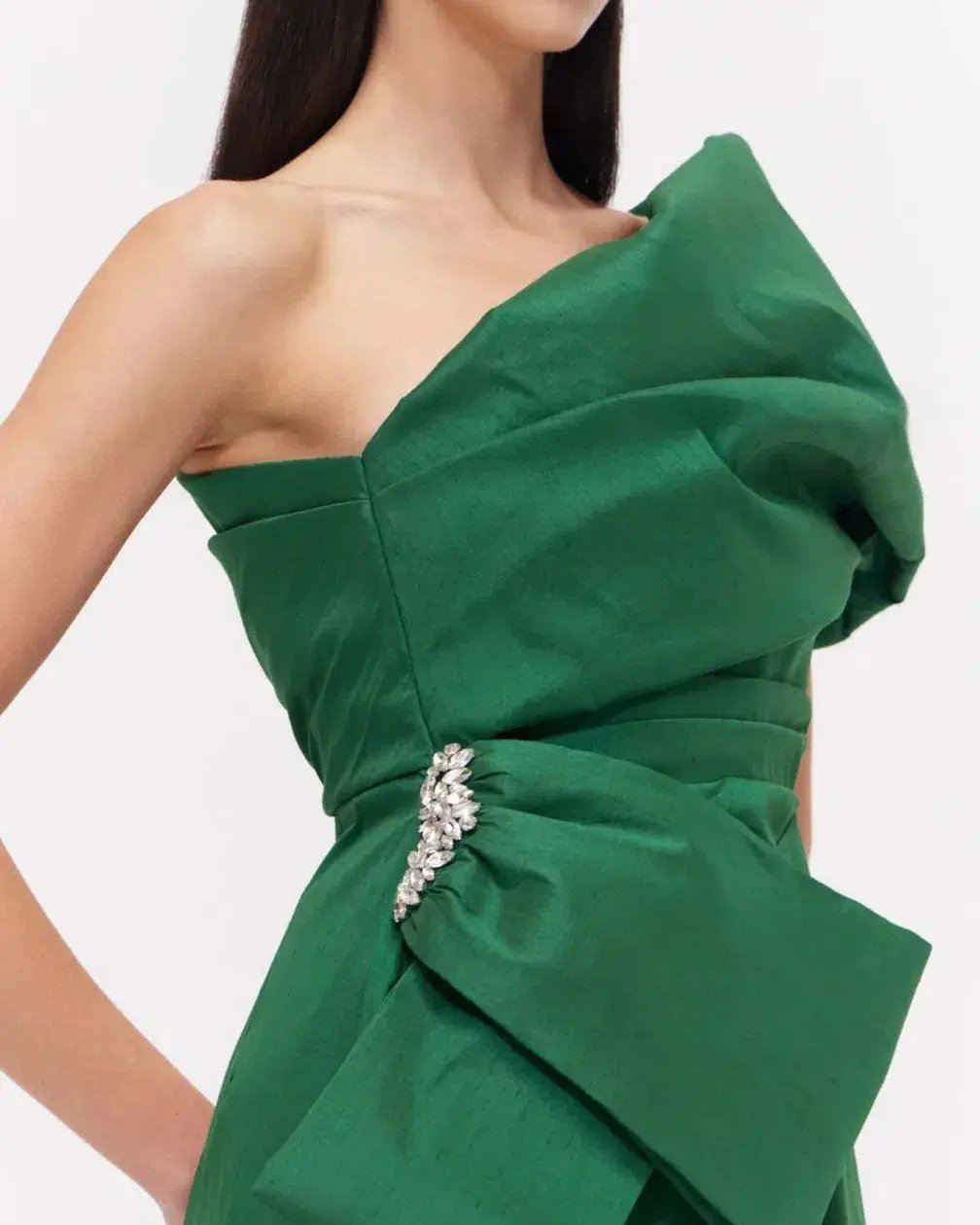Rachel Gilbert Archer Dress in Green Size 10/M photo 4