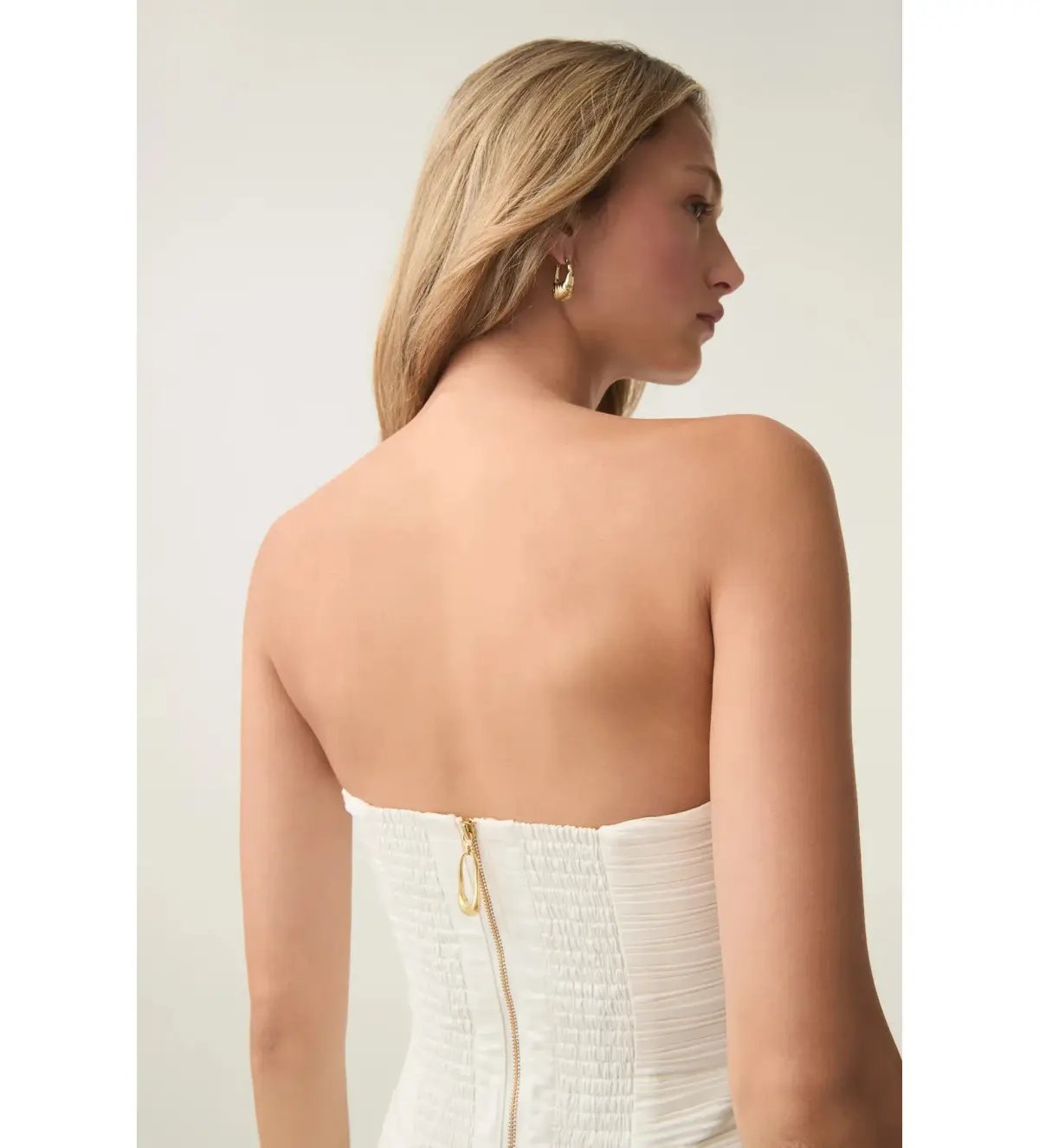 Aje Violette Mini Bubble Dress in Ivory Size 10 photo 3